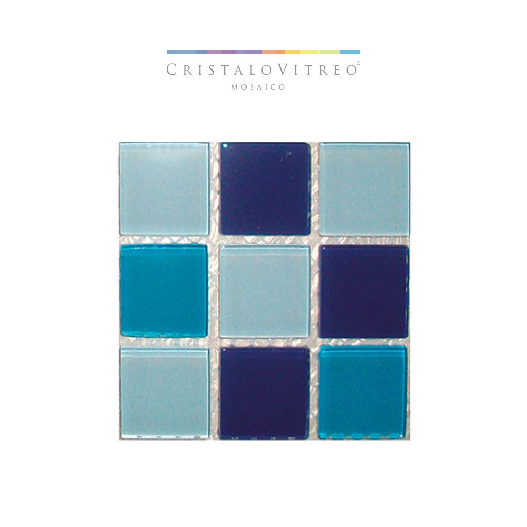Cristalo Vitreo 2.5 x 2.5 cms "Linea 11"
