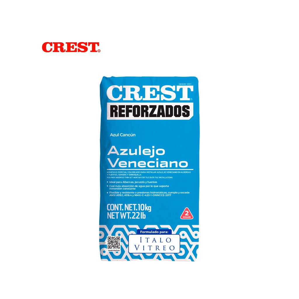 Pega Veneciano Italo Vitreo By Crest. Saco 20 kg / Crest