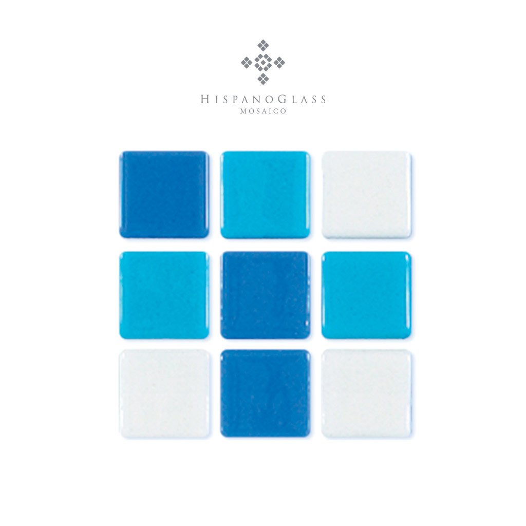 Hispano Glass 2.5 x 2.5 cms "Linea 21" Mezclas